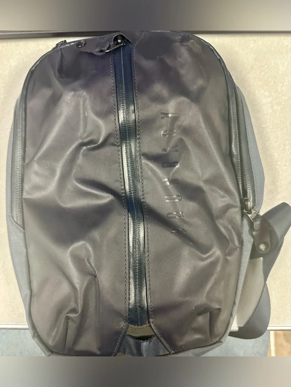 BOUNDARY Land Water Rock Convertible Travel Backpack Shoulder Bag Black